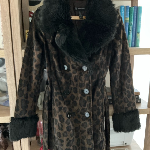 INC International Concepts Black Teddy Jacket with Plush Faux Fur - Picture 2 of 8